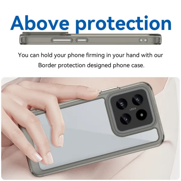 CRYSTAL Ochranný kryt pre Xiaomi 14 šedý