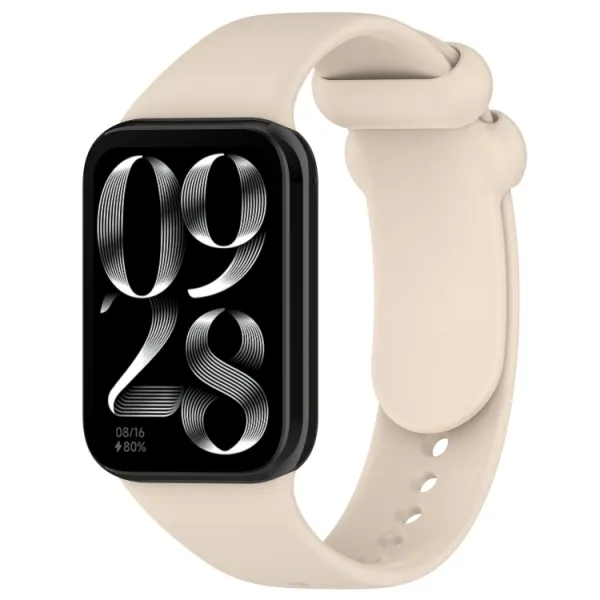 BUTTERFLY Silikónový remienok pre Xiaomi Smart Band 8 Pro béžový