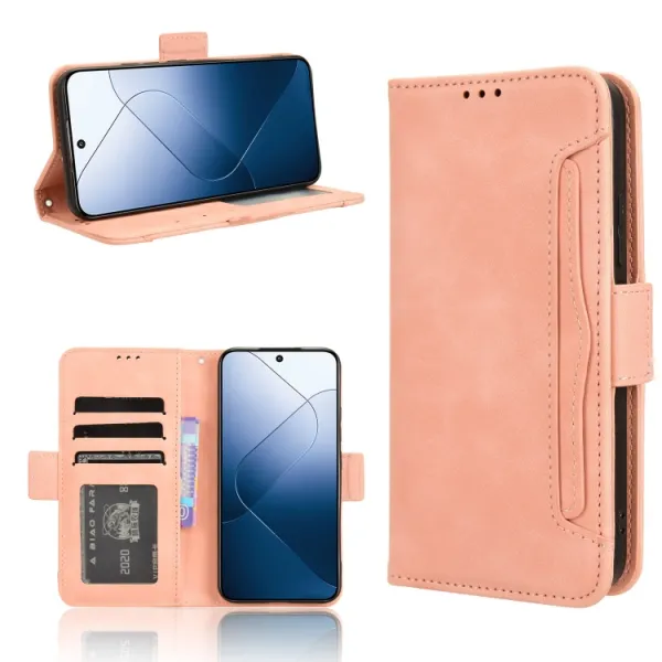 SLOT Peňaženkový obal pre Xiaomi 14 ružový