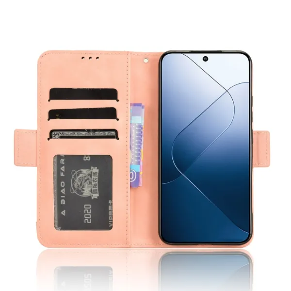 SLOT Peňaženkový obal pre Xiaomi 14 ružový