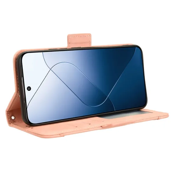 SLOT Peňaženkový obal pre Xiaomi 14 ružový