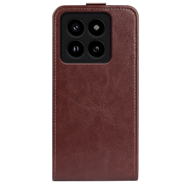 Vyklápacie puzdro pre Xiaomi 14 hnedé