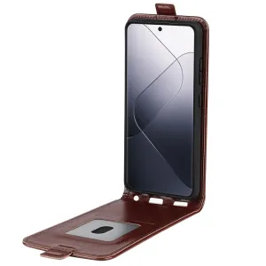 Vyklápacie puzdro pre Xiaomi 14 hnedé