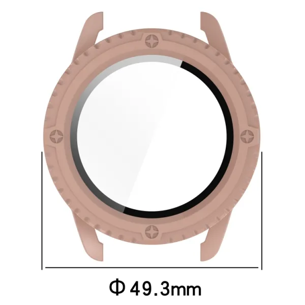 PC FULL COVER Plastový kryt so sklom pre Xiaomi Watch S3 modrý