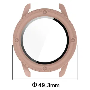 PC FULL COVER Plastový kryt so sklom pre Xiaomi Watch S3 modrý