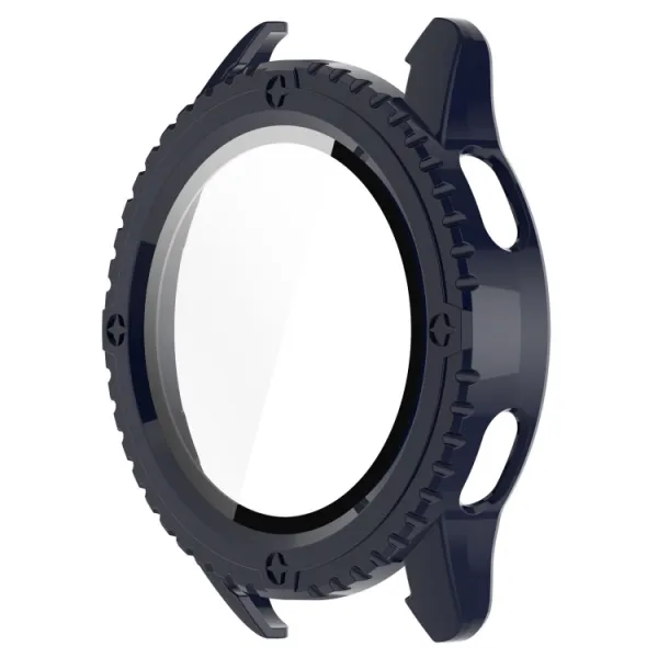 PC FULL COVER Plastový kryt so sklom pre Xiaomi Watch S3 modrý