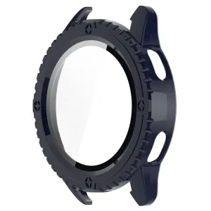 PC FULL COVER Plastový kryt so sklom pre Xiaomi Watch S3 modrý