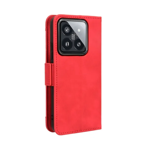 SLOT Peňaženkový obal pre Xiaomi 14 červený