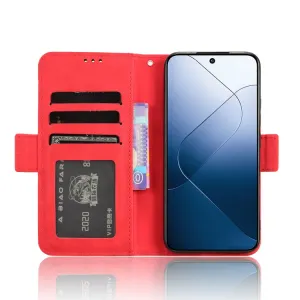 SLOT Peňaženkový obal pre Xiaomi 14 červený