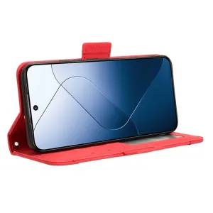 SLOT Peňaženkový obal pre Xiaomi 14 červený