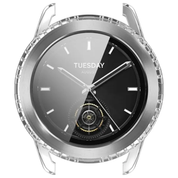PC FULL COVER Plastový kryt so sklom pre Xiaomi Watch S3 priehľadný