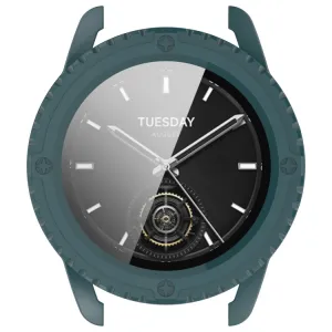 PC FULL COVER Plastový kryt so sklom pre Xiaomi Watch S3 zelený