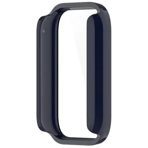 PC FULL COVER Plastový kryt so sklom pre Xiaomi Smart Band 8 Pro modrý