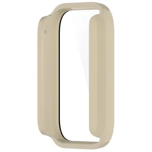 PC FULL COVER Plastový kryt so sklom pre Xiaomi Smart Band 8 Pro béžový