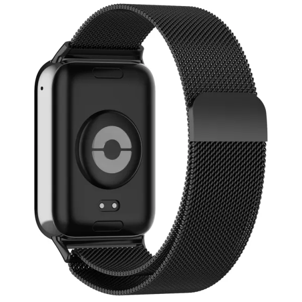 MILANESE Kovový remienok pre Xiaomi Smart Band 8 Pro / Smart Band 9 Pro / Redmi Watch 5 čierny