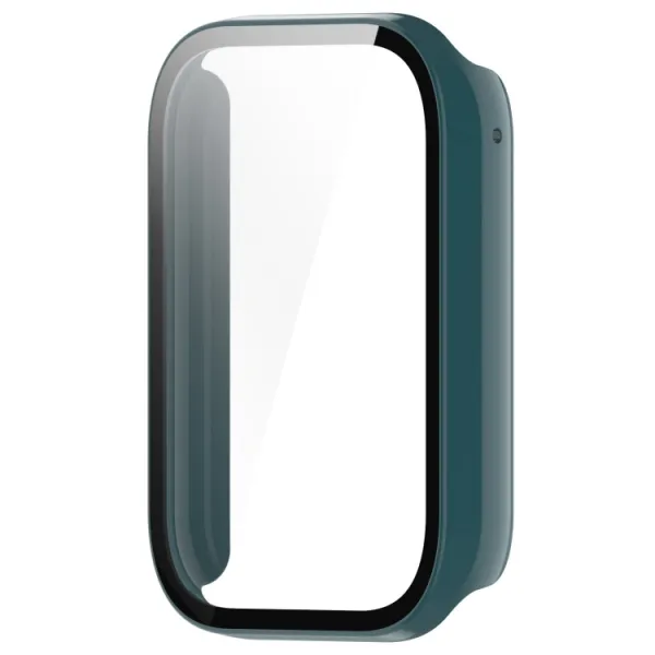 PC FULL COVER Plastový kryt so sklom pre Xiaomi Smart Band 8 Pro zelený