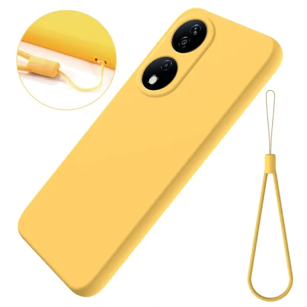 RUBBER Ochranný kryt pre Honor X7b žltý