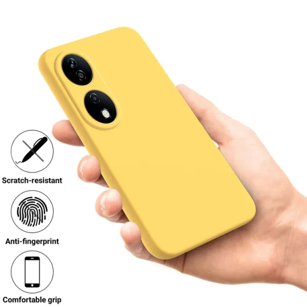RUBBER Ochranný kryt pre Honor X7b žltý