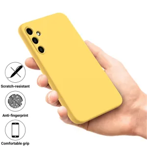 RUBBER Ochranný kryt pre Samsung Galaxy A35 5G žltý