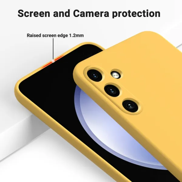 RUBBER Ochranný kryt pre Samsung Galaxy A35 5G žltý