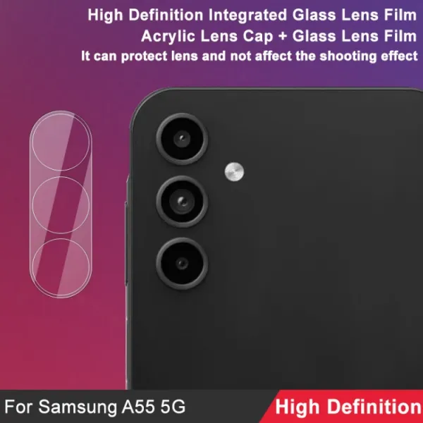 IMAK FULL COVER Sklo pre fotoaparát Samsung Galaxy A55 5G