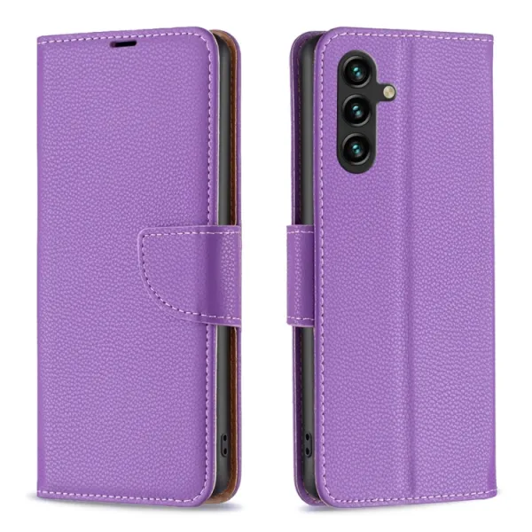 LITCHI Peňaženkové puzdro pre Samsung Galaxy A35 5G fialové