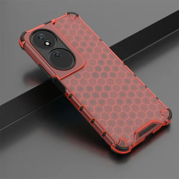 HONEYCOMB Ochranný kryt Honor X7b červený
