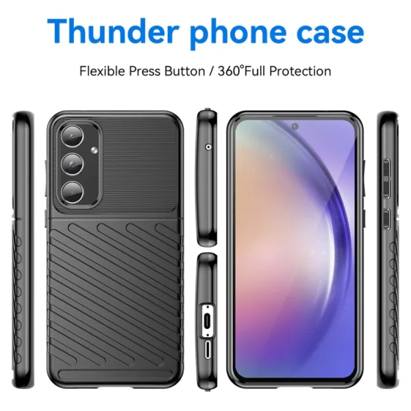 THUNDER Ochranný obal Samsung Galaxy A55 5G čierny