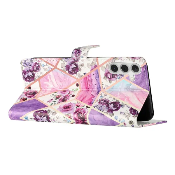 ART Peňaženkový kryt pre Samsung Galaxy A35 5G PURPLE MARBLE