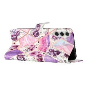 ART Peňaženkový kryt pre Samsung Galaxy A35 5G PURPLE MARBLE