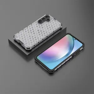 HONEYCOMB Ochranný kryt Samsung Galaxy A55 5G biely
