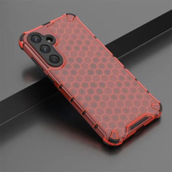 HONEYCOMB Ochranný kryt Samsung Galaxy A55 5G červený