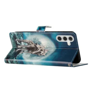 ART Peňaženkový kryt pre Samsung Galaxy A55 5G WOLVES