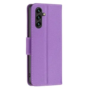 LITCHI Peňaženkové puzdro pre Samsung Galaxy A35 5G fialové
