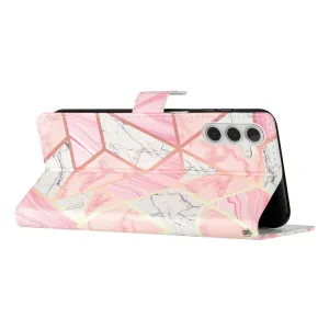 ART Peňaženkový kryt pre Samsung Galaxy A55 5G PINK MARBLE