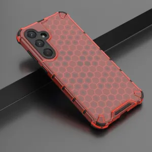 HONEYCOMB Ochranný kryt Samsung Galaxy A35 5G červený