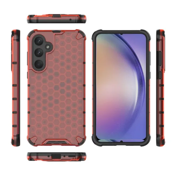 HONEYCOMB Ochranný kryt Samsung Galaxy A35 5G červený