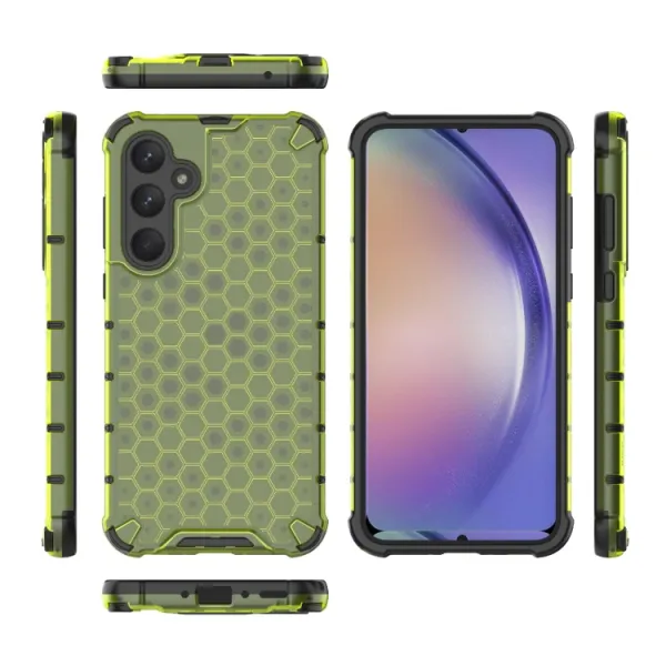 HONEYCOMB Ochranný kryt Samsung Galaxy A35 5G zelený