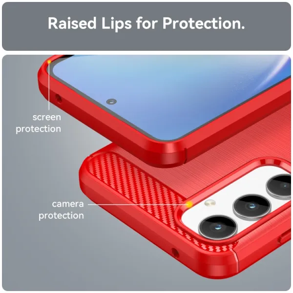 FLEXI TPU Ochranný kryt Samsung Galaxy A35 5G červený
