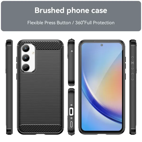 FLEXI TPU Ochranný kryt Samsung Galaxy A35 5G čierny