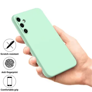 RUBBER Ochranný kryt pre Samsung Galaxy A15 / A15 5G zelený