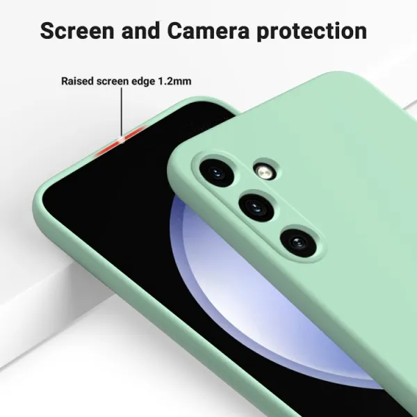 RUBBER Ochranný kryt pre Samsung Galaxy A15 / A15 5G zelený