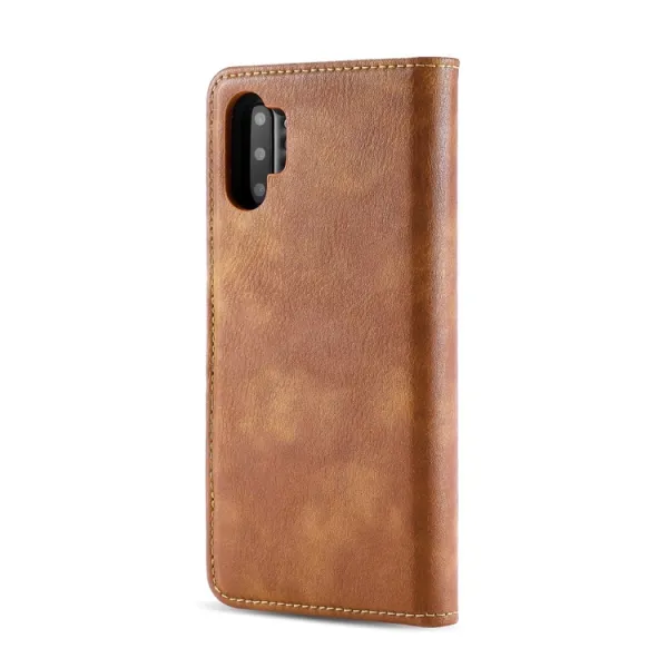 DG.MING Peňaženkový obal 2v1 Samsung Galaxy Note 10 Plus hnedý