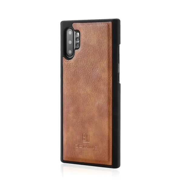 DG.MING Peňaženkový obal 2v1 Samsung Galaxy Note 10 Plus hnedý