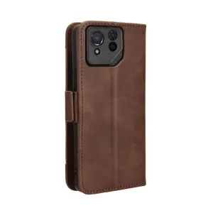 SLOT Peňaženkový obal pre Asus ROG Phone 8 Pro hnedý