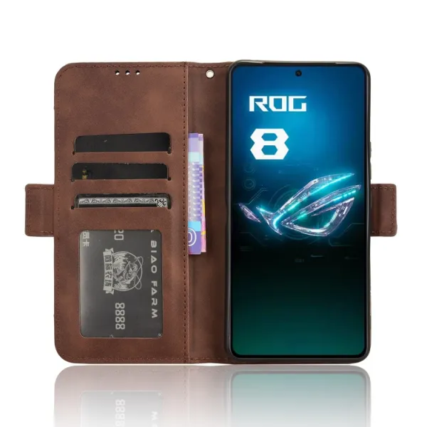 SLOT Peňaženkový obal pre Asus ROG Phone 8 Pro hnedý