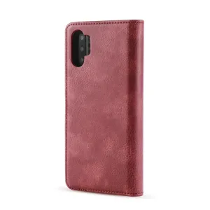 DG.MING Peňaženkový obal 2v1 Samsung Galaxy Note 10 Plus červený