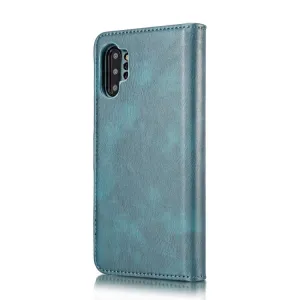 DG.MING Peňaženkový obal 2v1 Samsung Galaxy Note 10 Plus modrý
