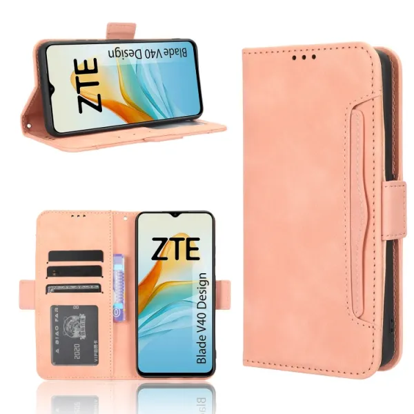 SLOT Peňaženkový obal pre ZTE Blade V40 Design ružový