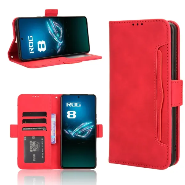 SLOT Peňaženkový obal pre Asus ROG Phone 8 Pro červený